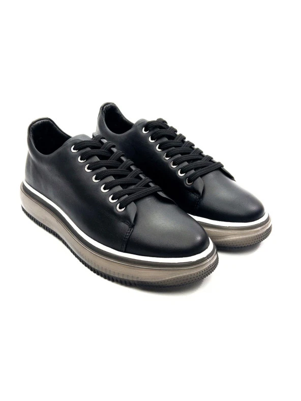 Marcomen 19373 Erkek Hakiki Deri Şeffaf Taban Casual Ayakkabı - 2