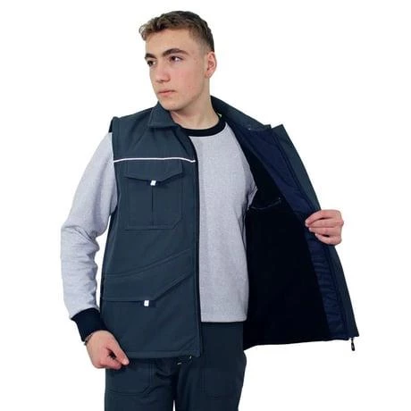 Persmont PYS08 Unisex Yeşil Softshell Plus Yelek  L - Resim 2