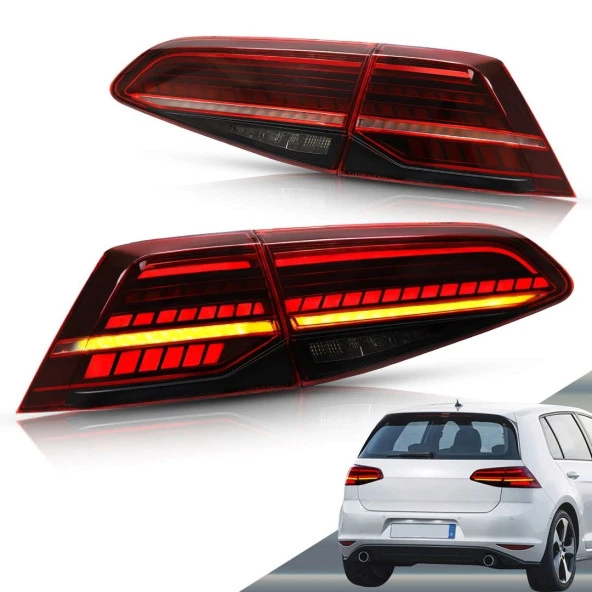 Volkswagen Golf Uyumlu 7 - 45419 2012-2020 LED Stop 45419 Highline Görünümlü - 2
