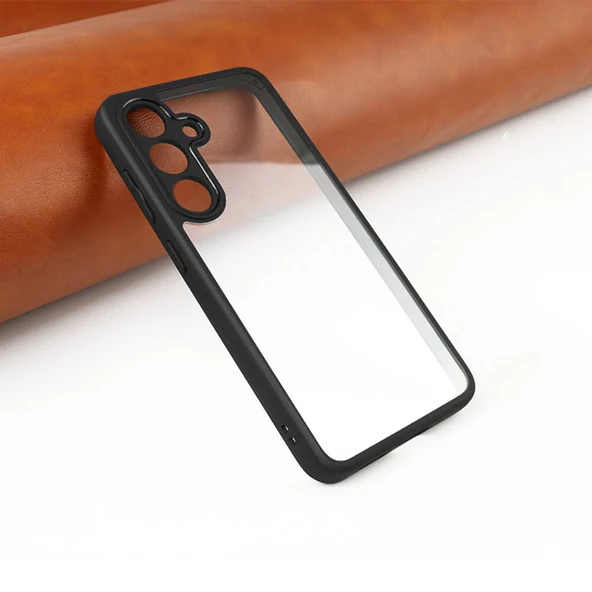 Galaxy S24 Plus Kılıf New Roll Kenar ve Kamera Koruyucusu Renkli Şeffaf Kılıf - 5