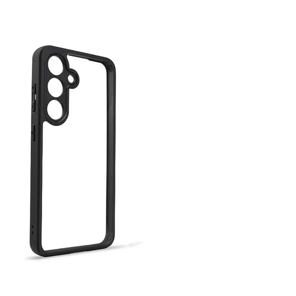 Galaxy S24 Kılıf New Roll Kenar ve Kamera Koruyucusu Renkli Şeffaf Kılıf - Resim 6