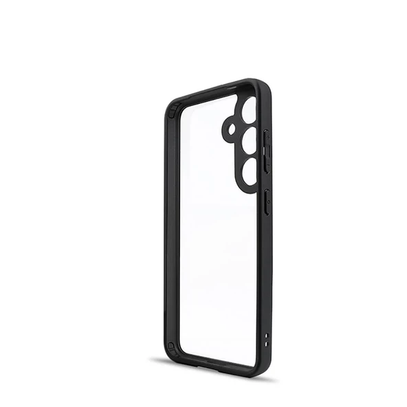 Galaxy S24 Kılıf New Roll Kenar ve Kamera Koruyucusu Renkli Şeffaf Kılıf - Resim 10