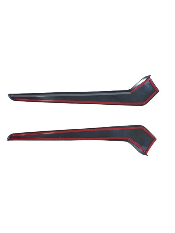 2022 Civic Uyumlu Vites Kenar Kaplama 2 Parça - Karbon - Resim 2