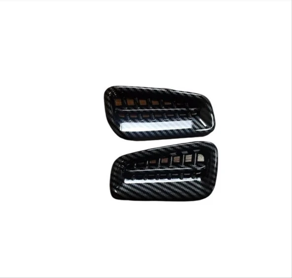 2022 Civic Uyumlu Üst Menfez Kaplama - Karbon - Resim 2