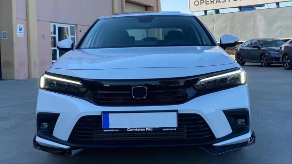 2022 Civic Uyumlu Panjur Kaplama - Piano Black 3 Parça - 4