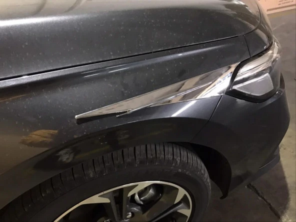 2022 Civic Uyumlu Far Kaşı - Krom - Resim 3