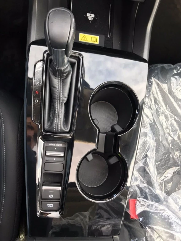 CIVIC FE1 2022 IÇIN UYUMLU VITES KONSOL KAPLAMA -PIANO BLACK - 3