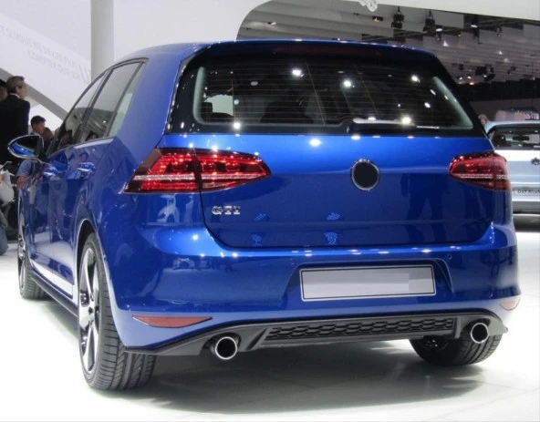 Volkswagen Golf Uyumlu 7 2013-2018 Gti Difüzör Piano Black - 2