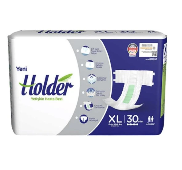 Holder Yetişkin Hasta Bezi XL Beden 30lu 8697405346660