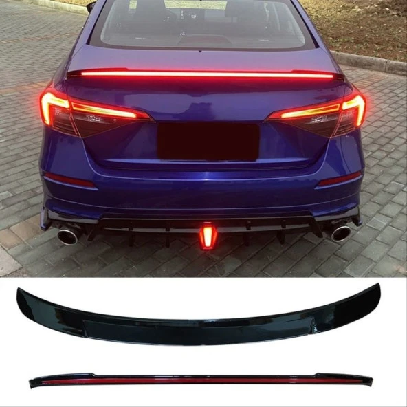 Honda Civic Uyumlu Fe 2022 Spoiler (Fiber)