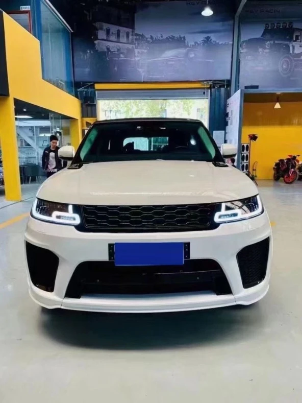 Rr Sport Uyumlu 2014-2017 İçin 2018+ Svr Facelift Body Kit (4 Lens Far Ve LED Stop - Resim 2