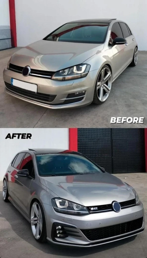 Golf 7 Uyumlu İçin Golf 7,5 Gti Ön Tampon & Panjur Seti - 4