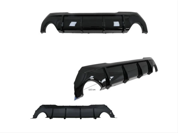 F40 1 Uyumlu Serisi M-Tech Aerokit (Parlak Siyah) - Resim 3