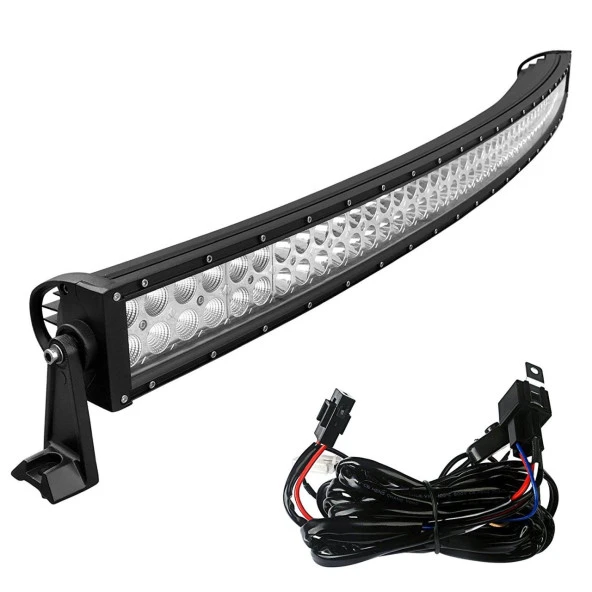 Off Road LED Bar Kavisli Model Çift Sıra LED 240Watt 105Cm 80 LED