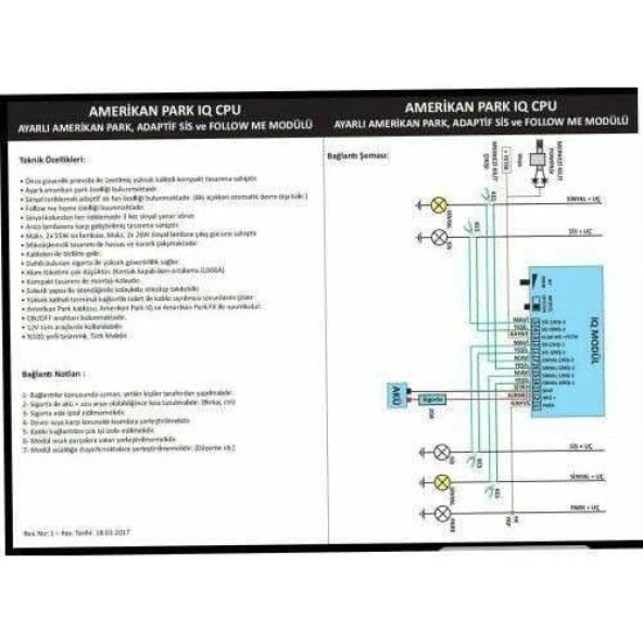 CPU Ayarlı Amerikan Park + Follow Me + Adaptif Sis Dönüş Modülü 3İn 1 - 3