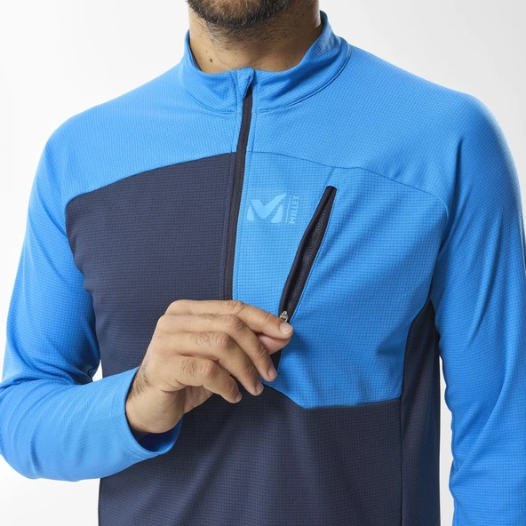 Millet MORPHO LS Erkek POLARTEC® POWER DRY Yarım Fermuar MIV9851 8541 - Resim 5