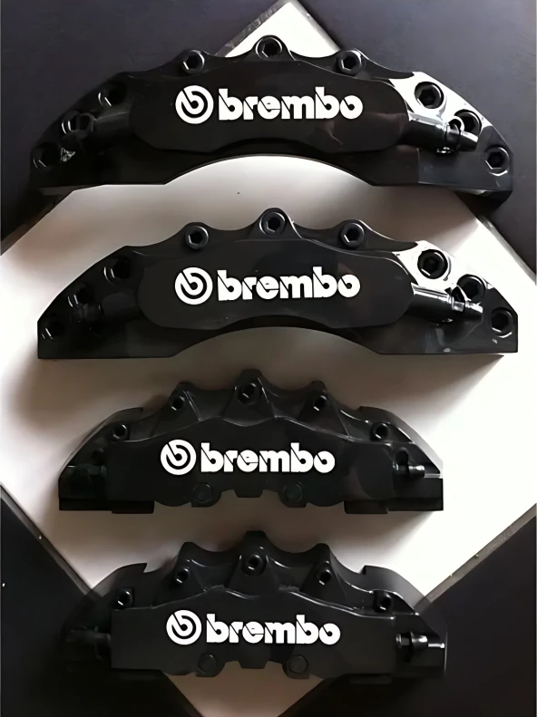 Her Araca Uyumlu Brembo Kaliper Kapağı Siyah Renk 4Lü Set
