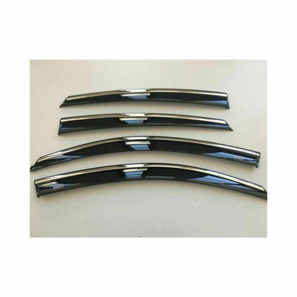 Niken Honda Civic 2012-2016 Model Kromlu Cam Rüzgarlığı 4Lü - Resim 4