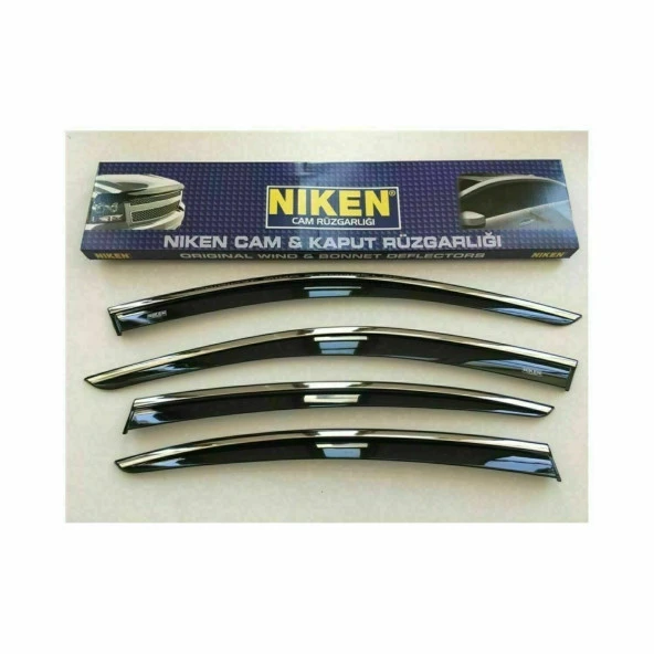 Niken Opel Astra J 2009- Kromlu Cam Rüzgarlığı 4Lü - 2