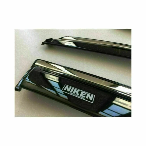 Niken Toyota Corolla 2007-2014 Kromlu Cam Rüzgarlığı 4Lü - Resim 3