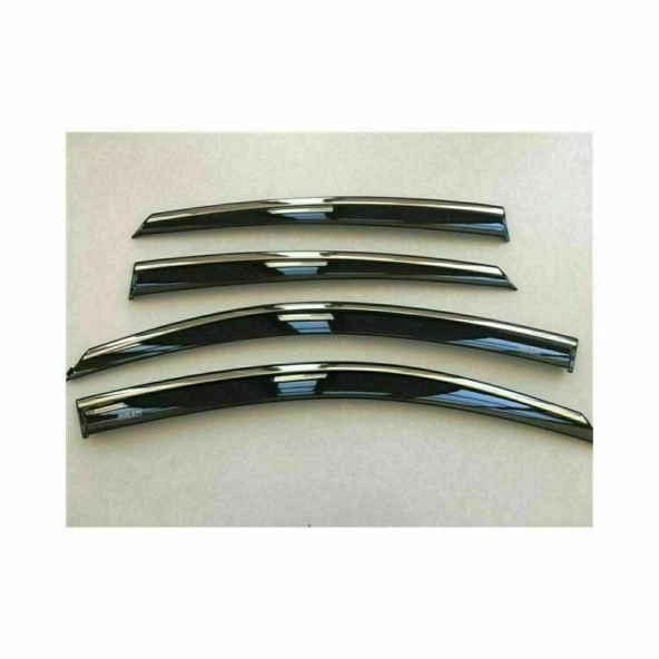 Niken Opel Corsa D 2007- Kromlu Cam Rüzgarlığı 4Lü - Resim 4