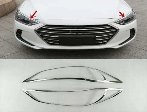 Hyundai Ix35 2010 Sonrası Ön Far Kaplama ABS Krom