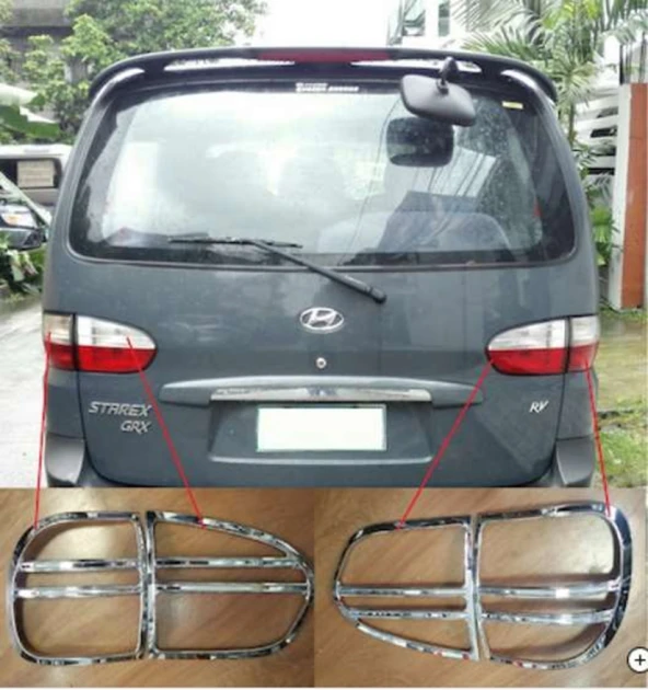 Hyundai Starex 1997 2007 Arka Stop Kaplama ABS Krom ürün görseli