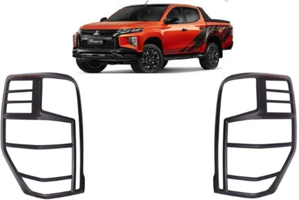 Mitsubishi L200 2019 Sonrası Arka Stop Kaplama ABS Siyah