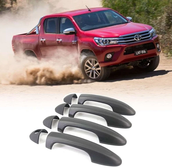 Toyota Hilux 2016 Sonrası Kapı Kolu ABS Siyah