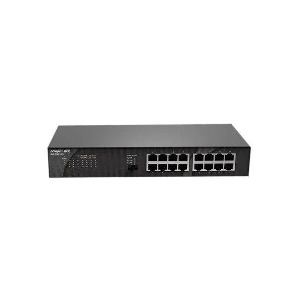 RUIJIE REYEE RG-ES116G 16 PORT 10/100/1000 YONETILMEZ RACK SWITCH