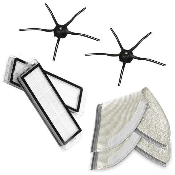 Srfn Ticaret Roborock S6 Pure Uyumlu Yenileme Seti 6 Parça (Beyaz) ürün görseli 1