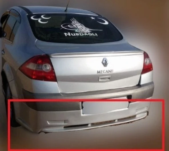 Renault Megane 2 için Sedan 2004-2010 Arka Karlık Arka Ek Boyalı - Resim 2