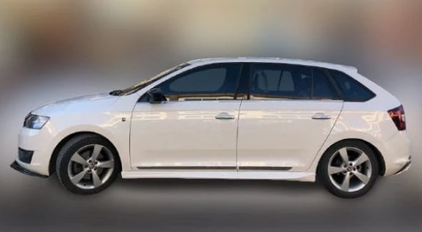 Skoda Rapid Hatchback R Yan Marşpiyel Boyalı