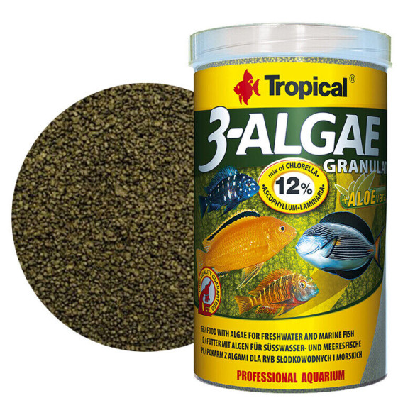 Tropical 3-Algea Flakes Yosun Özlü Granül Kovadan Bölme 100gr