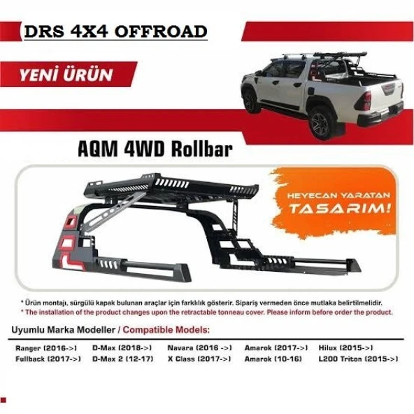 Mitsubishi L200 Triton 2015-Rollbar Drs 4X4 Offroad