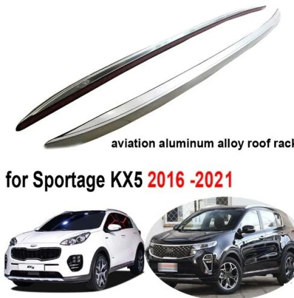 Kia Sportage Tavan Çıtası 2015-2021 Arası Silver Gümüş Gri