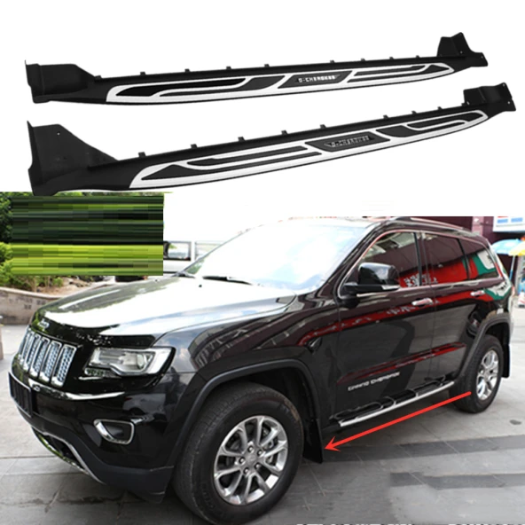 Jeep Cherokee Uyumlu Limited -2014 Yan Basamak Side Step Square Style