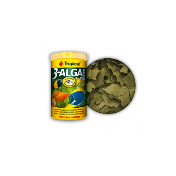 Tropical 3-Algea Flakes Yosun Özlü Pul Yem 100ml 20gr