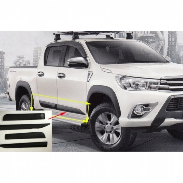 Toyota Hilux Revo 2015-2019 Kapı Altı Dodiği Kapı Kaplama Küçük