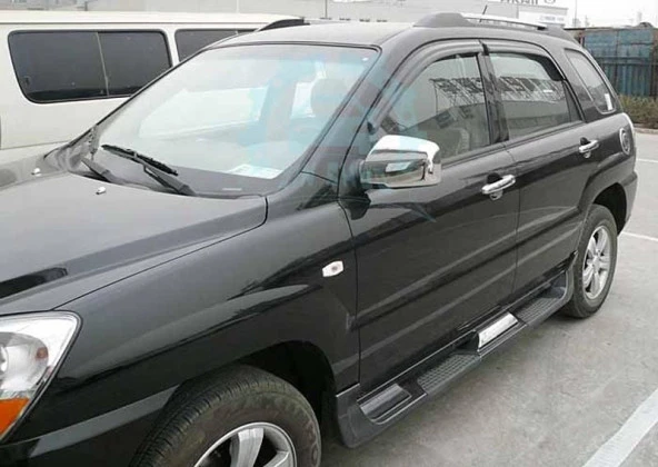 Kia Sportage Uyumlu 2003-2009 Yan Basamak Side Step Oem Style Grey