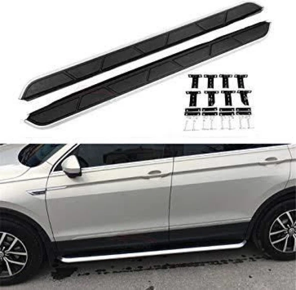 Volkswagen Tiguan Uyumlu Yan Basamak Koruma -2016 Side Step Oem Style