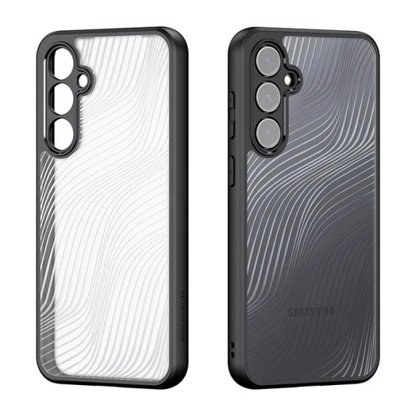 Coofbe Darbe Emici Solmaz Parmak İzi Bırakmaz Hidrofobik Lens Korumalı Samsung S23 FE Kılıf Buzlu Kılıf