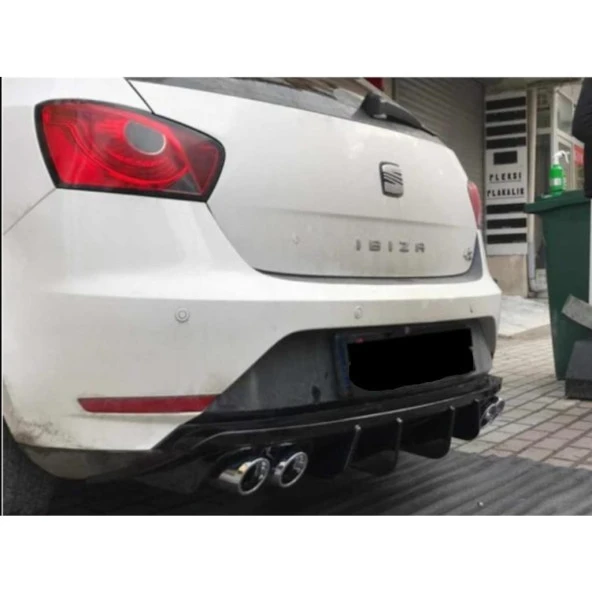 Seat İbiza Difüzör 6J Plastik Piano Black 4 Çıkış Egzoz - 3