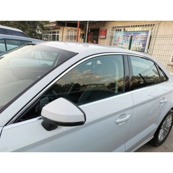 Audi A3 Sedan Cam Çerçevesi Kenar Çıtası Krom Tam Tur 2013+İthal - Resim 2