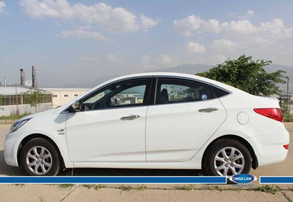 Hyundai Accent Blue Krom Cam Çerçevesi 14 Parça 2011 Ve Sonrası - 2