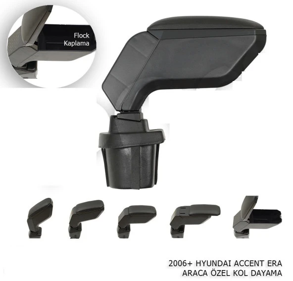Hyundai Accent Era Kol Dayama Kolçak Siyah 2006+ ürün görseli