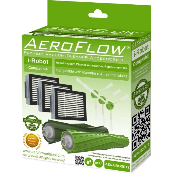 srfn ticaret Aeroflow İ-Robot Roomba İ4 Serisi Yenileme Seti