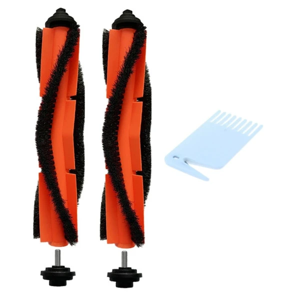 srfn ticaret Xiaomi G1 2in1 Essential (Mjstg1) Uyumlu 2 Adet Emici (Ana) Fırça ve Temizleme Tarağı - 3 Parça ürün görseli 1