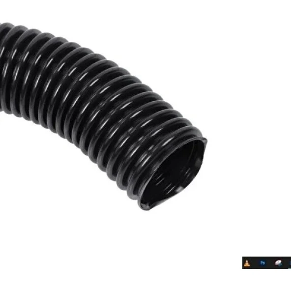 srfn ticaret (20 Metre) 35 mm Çaplı Süpürgeler Için Siyah Renk Hortum - Resim 3