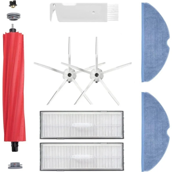 Srfn Ticaret Roborock T7 Uyumlu Taraklı Yedek Fırça Seti - 7 Parça - Beyaz ürün görseli 1